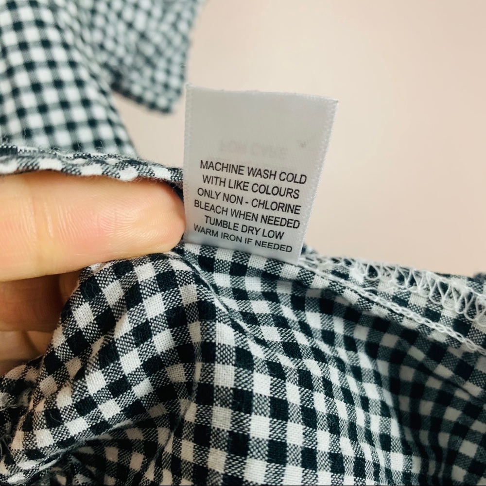 Pineapple Embroidered Gingham Top - image 3